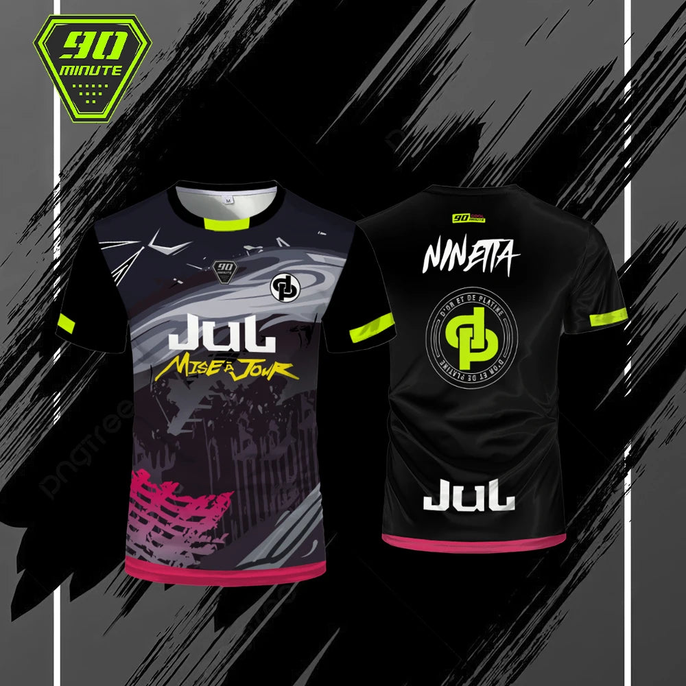 Été Chaud Maollot Jul T-shirt 90 Minutes Sports Jersey Respirant Extérieur Séchage Rapide Chemise de Football Hommes Personnalisé Hauts Achat