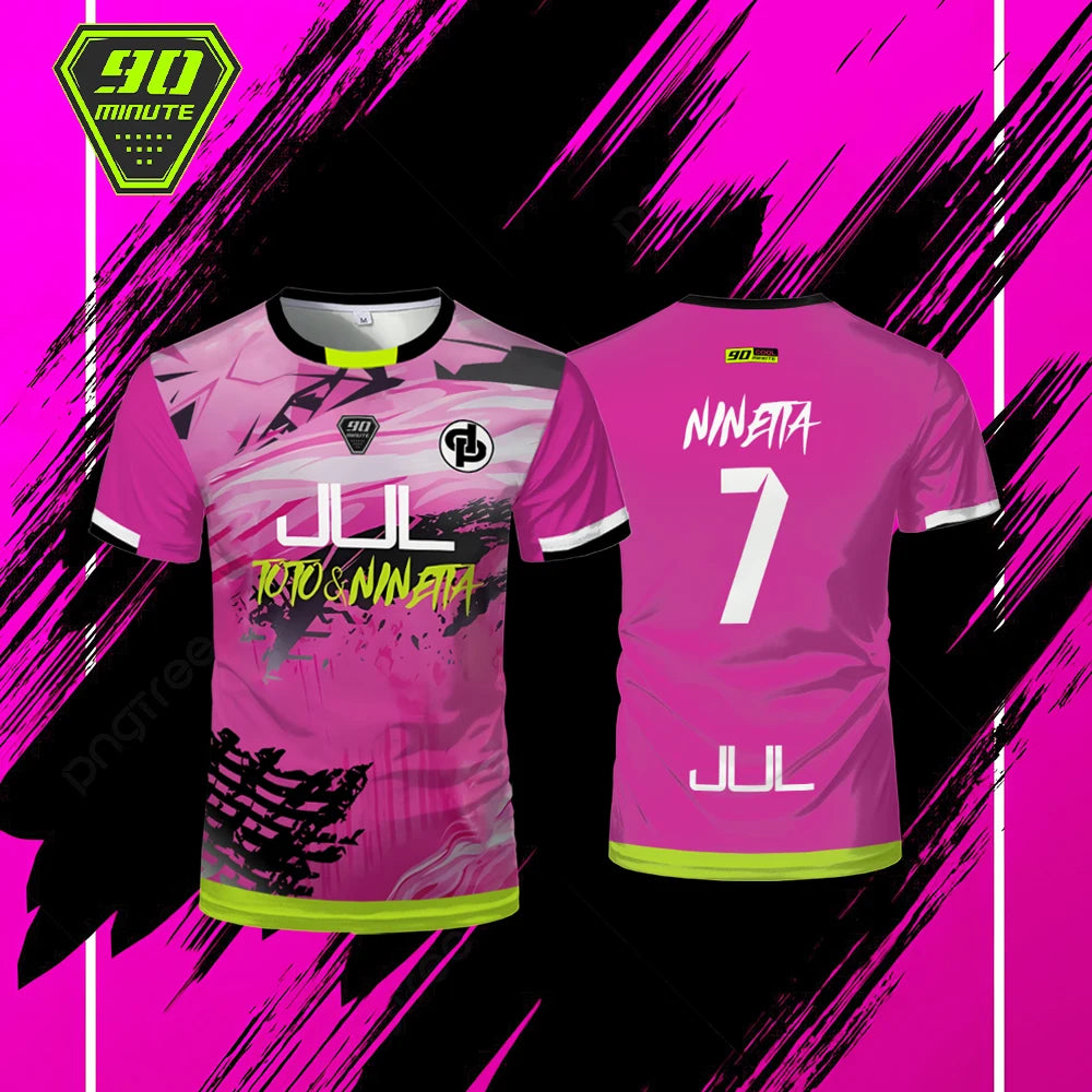 Été Chaud Maollot Jul T-shirt 90 Minutes Sports Jersey Respirant Extérieur Séchage Rapide Chemise de Football Hommes Personnalisé Hauts Achat