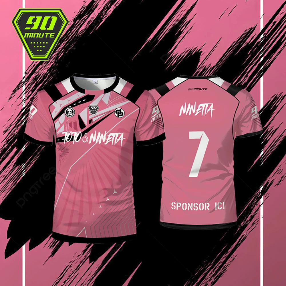 Été Chaud Maollot Jul T-shirt 90 Minutes Sports Jersey Respirant Extérieur Séchage Rapide Chemise de Football Hommes Personnalisé Hauts Achat